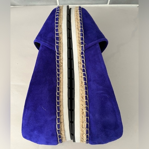 NWT Kenneth Cole CARA Suede Espadrille sneaker Shoes Size 10 Iris Slip On Casual - Picture 5 of 10